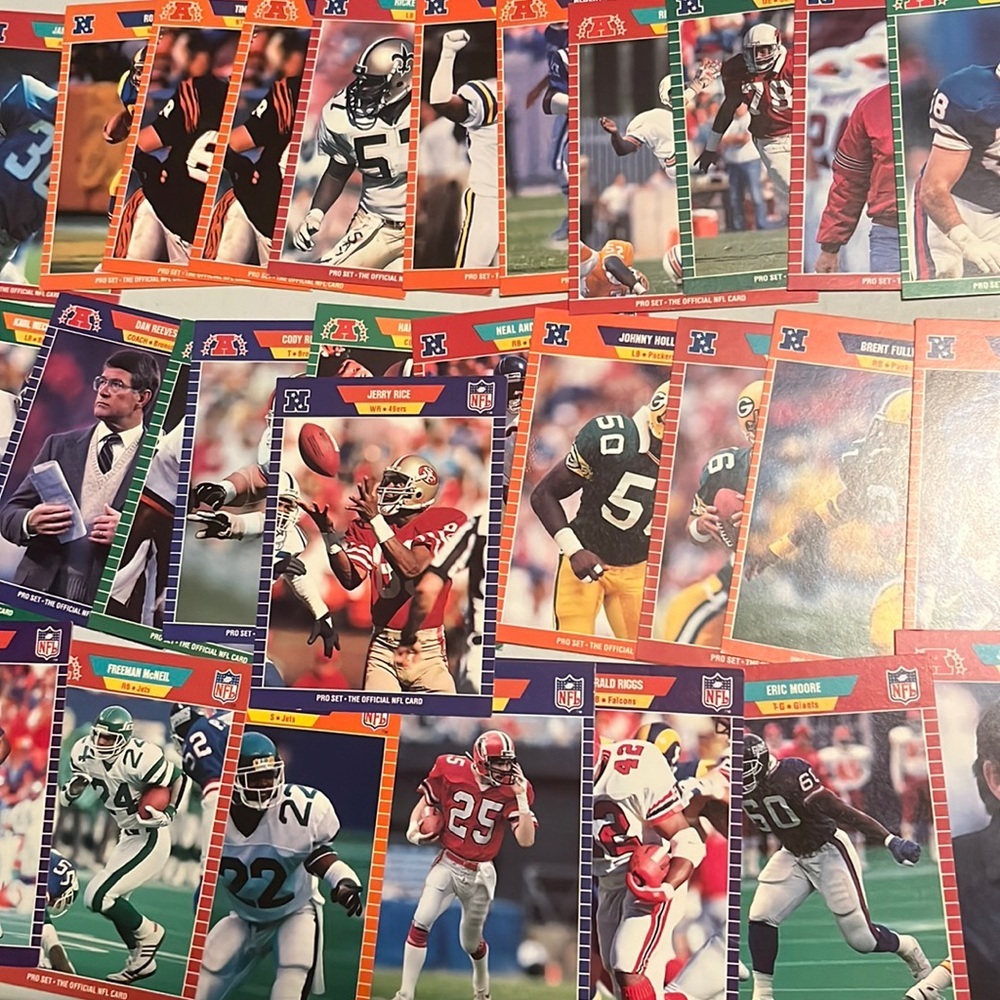 1989 NFL Pro Football Cards Jerry Rice lot‎